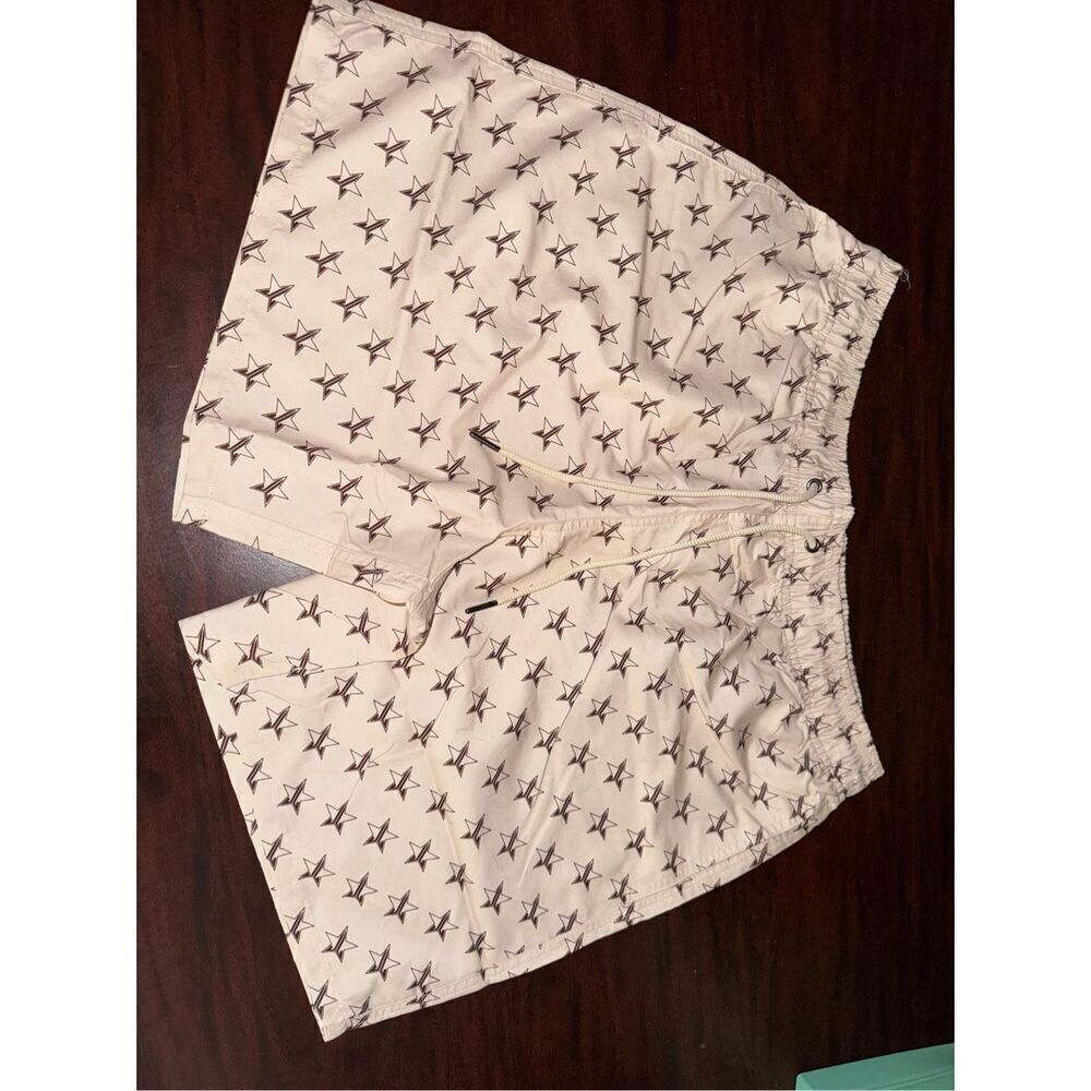Jeffree Star Mens Beige/Tan Swim Trunks Size Large